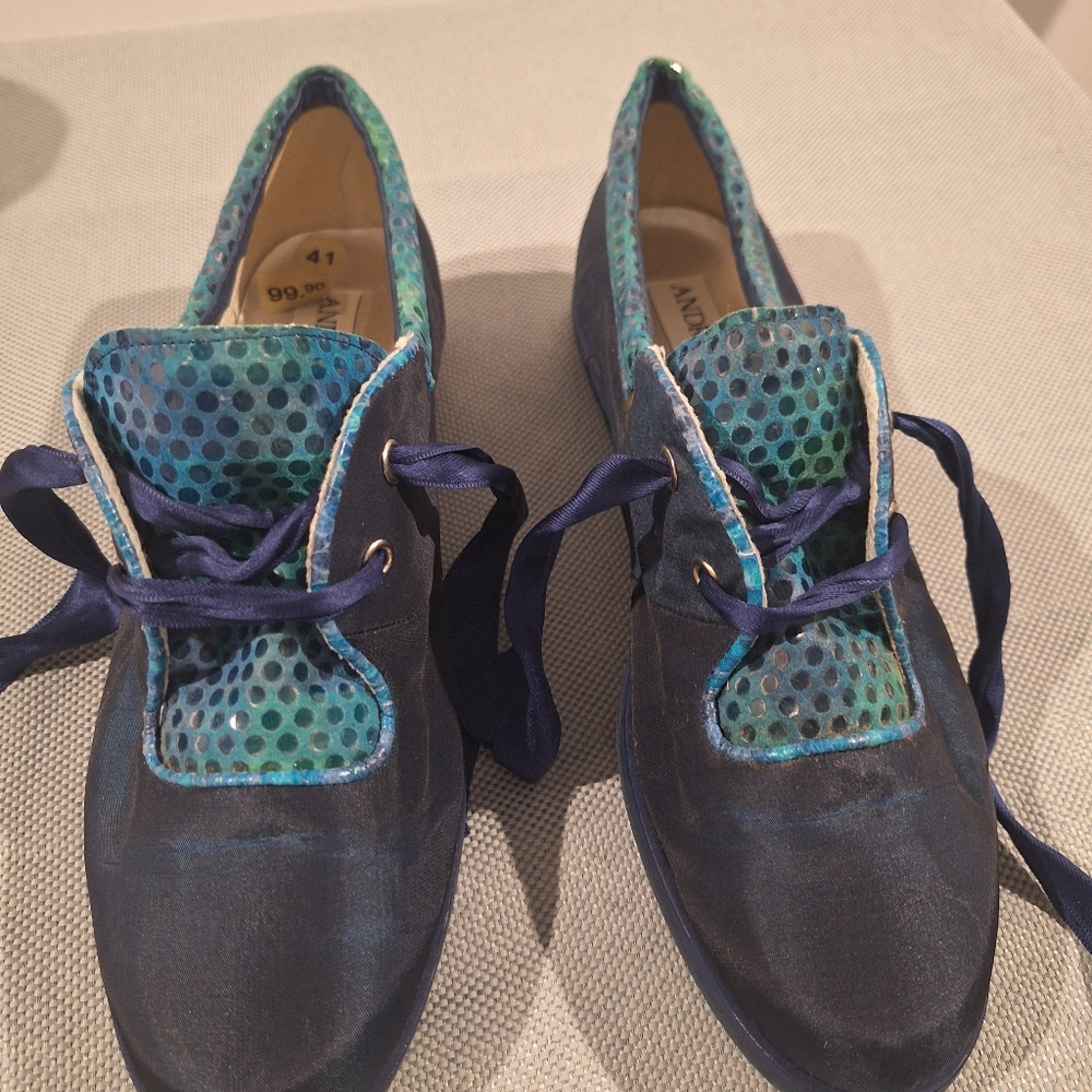 Andrea Sabatini Blue and Green Shoes